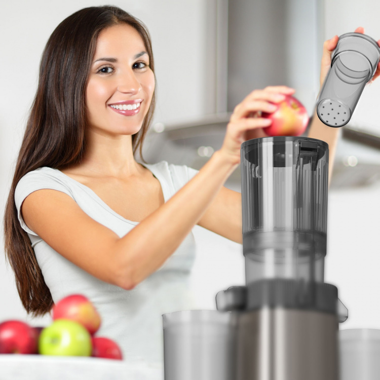 BLACK+DECKER Slow Juicer 1400W Stainless Steel