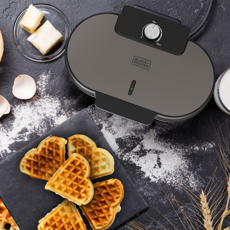 BLACK+DECKER Waffle Maker Double 1400W