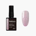 Nailura Gel Polish 337 - Pearlized Pink Glitter - 10 ml