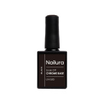 Nailura Chrome Base Black Gel - Black - 10 ml
