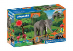 Playmobil Elephant with Zookeeper (72068)