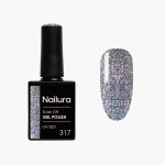Nailura Gel Polish 317 - Silver Sparkle - 10 ml