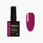 Nailura Gel Polish 331 - Dark Plum Purple Glitter - 10 ml
