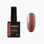 Nailura Gel Polish 342 - Ruby Red Glitter - 10 ml