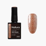 Nailura Gel Polish 345 - Bronze Red Glitter - 10 ml