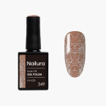 Nailura Gel Polish 349 - Beige Gold Glitter - 10 ml