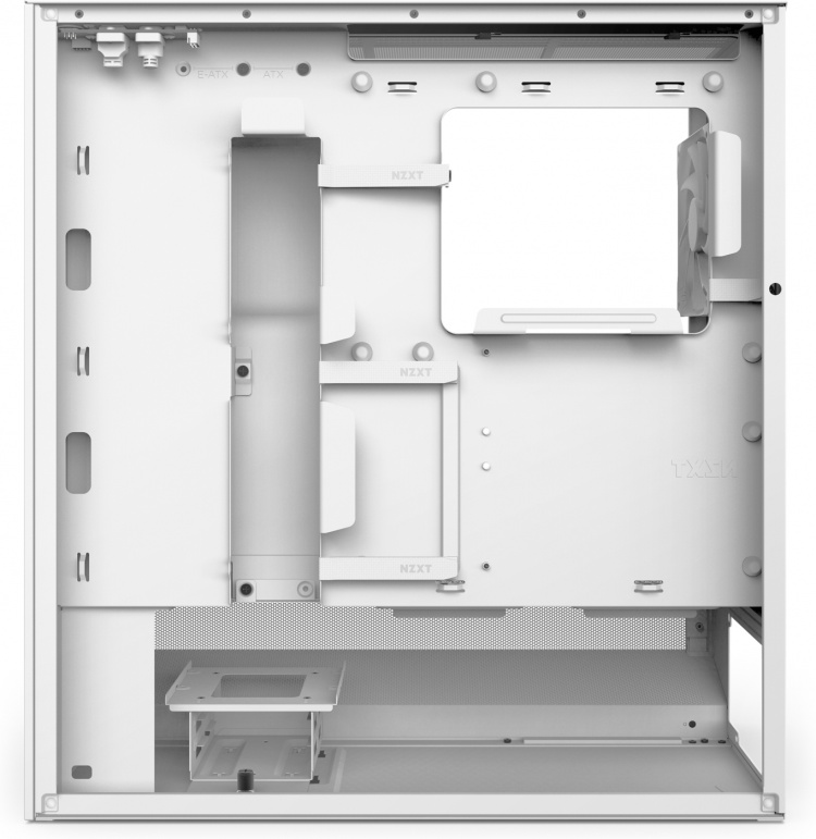 NZXT H5 Flow RGB (2024) ATX Case with Window, White 