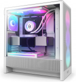NZXT H5 Flow RGB (2024) ATX Case with Window, White 