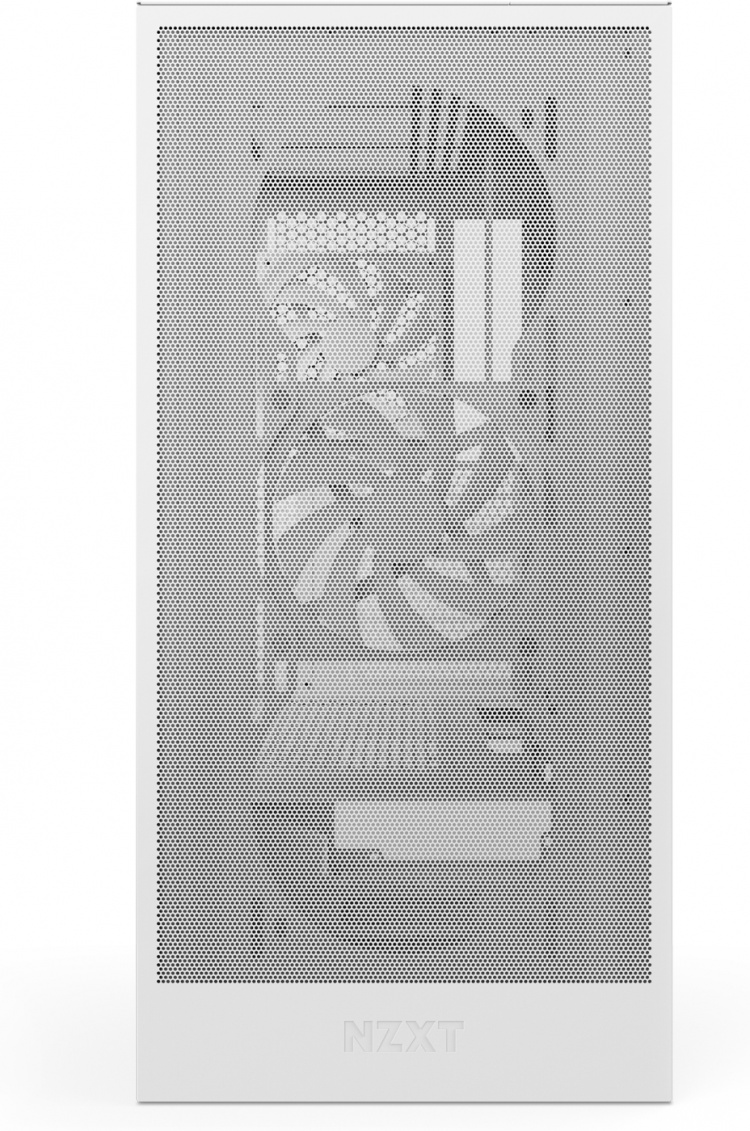 NZXT H5 Flow RGB (2024) ATX Case with Window, White 