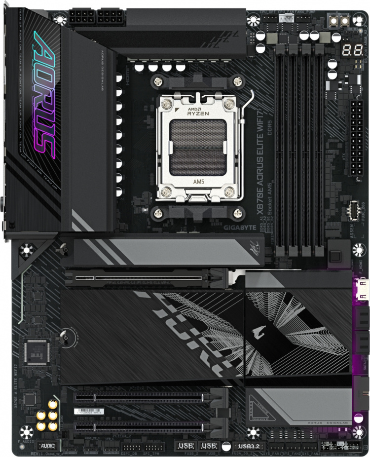 Gigabyte X870E AORUS ELITE WIFI7 ATX Motherboard