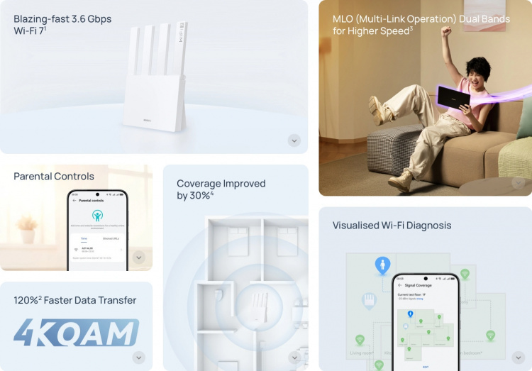 Huawei BE3 Dual-band WiFi 7 Router