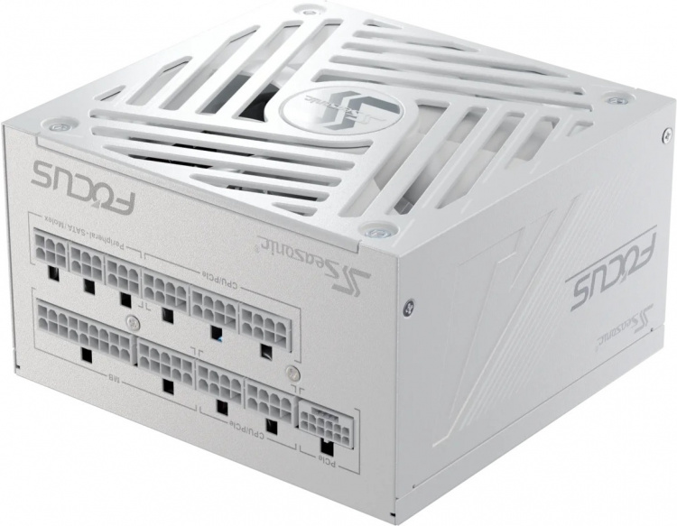 Seasonic FOCUS GX-1000 ATX 3.1 (2024) Power Supply, White, 1000W