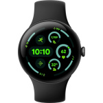 Google Pixel Watch 3 LTE Smartwatch, 45 mm, Obsidian / Matte Black