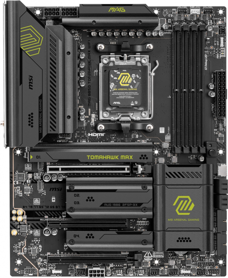 MSI MAG B850 TOMAHAWK MAX WIFI AM5 ATX Motherboard
