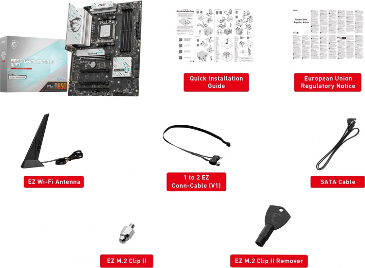 MSI B850 GAMING PLUS WIFI AM5 ATX Motherboard