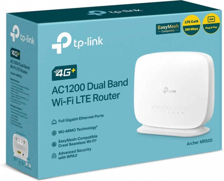 TP-Link Archer MR505 4G+ LTE Modem and Wi-Fi Router A