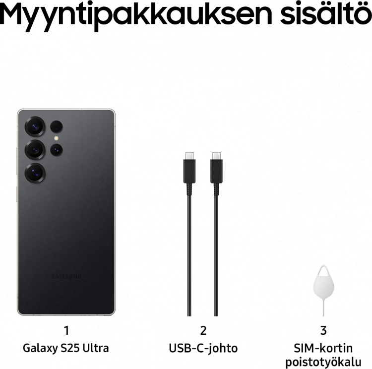 Samsung Galaxy S25 Ultra 5G, 512/12 GB, Titanium Black