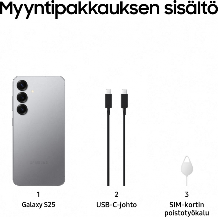 Samsung Galaxy S25 5G, 256/12 GB, Silver Shadow