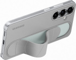 Samsung Galaxy S25 Standing Grip Protective Case, Gray / Mint The