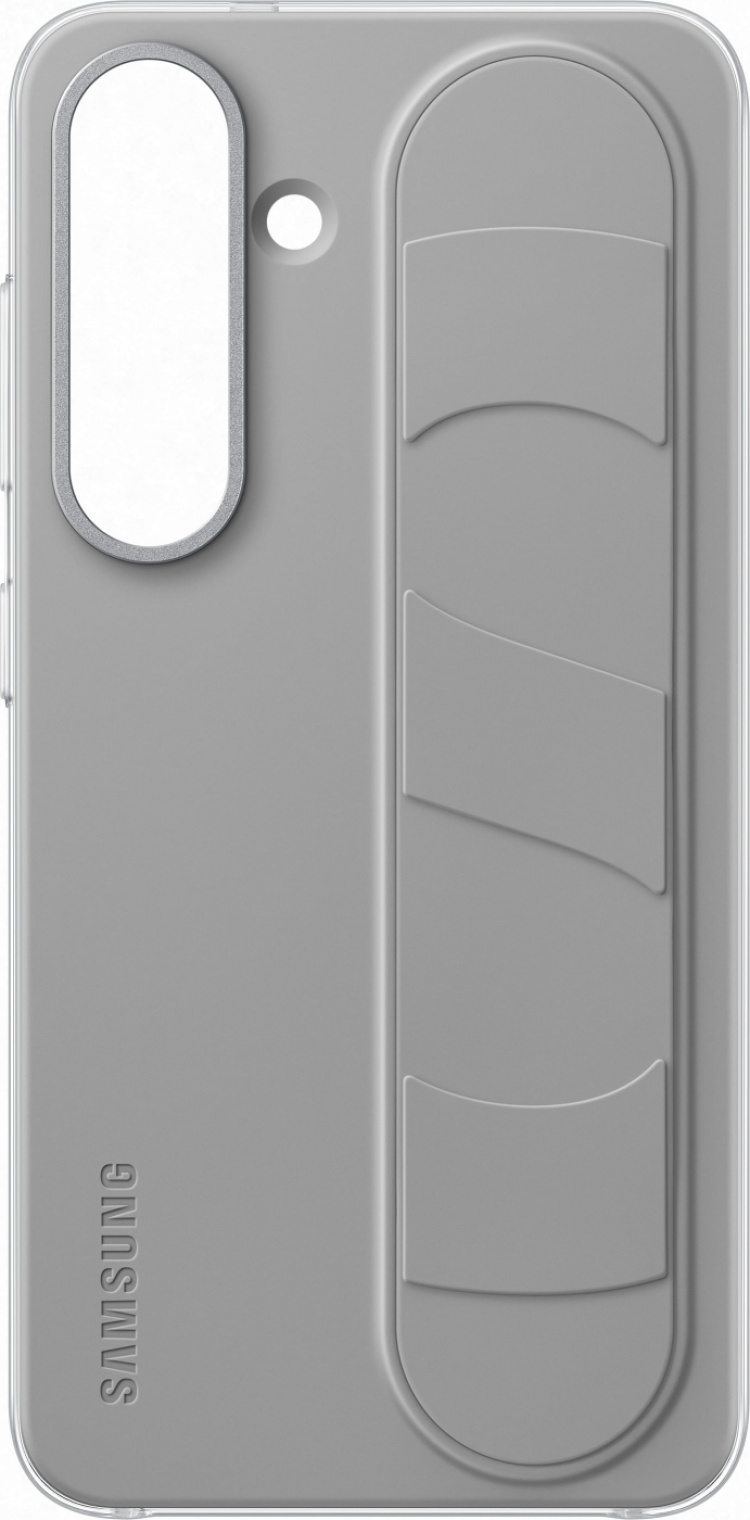 Samsung Galaxy S25 Standing Grip Protective Case, Gray / Mint The