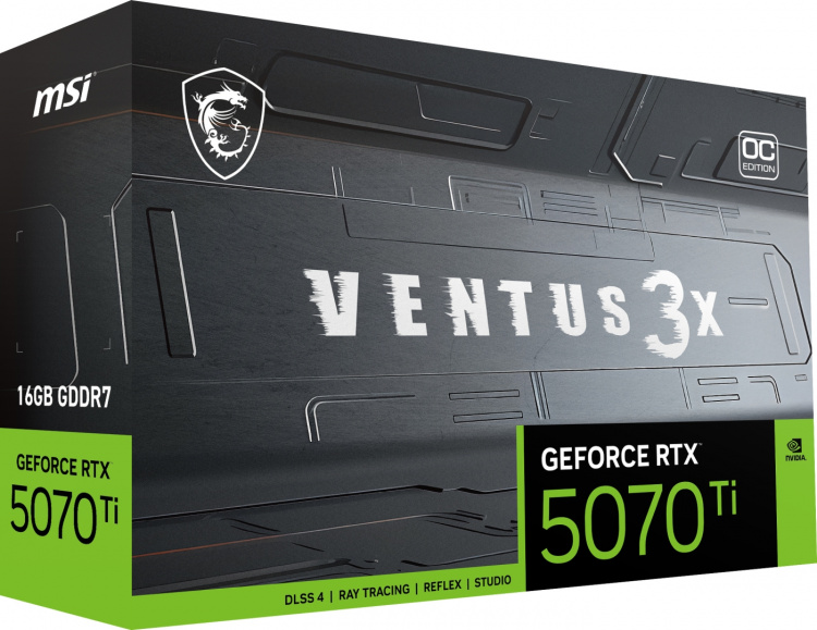 MSI The GeForce RTX 5070 Ti 16G VENTUS 3X OC graphics card