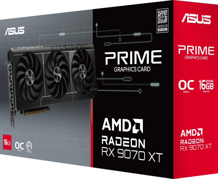 ASUS ASUS Radeon RX 9070 XT OC Edition 16 GB Graphics Card The