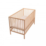 Babytrold Raw Cot - Beech - Natural