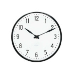 Arne Jacobsen Clocks Arne Jacobsen - Station Wall Clock - Ø29 cm - Black