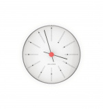 Arne Jacobsen Clocks Arne Jacobsen - Bankers Wall Clock - White/Black/Red - Ø12 cm