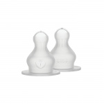 BIBS Baby Bottle Nipple Round Silicone - Fast Flow - 2 pack