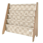3 Sprouts Bookcase, Checkerboard - Beige - 61cm x 62cm x 25cm