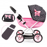Bayer Dolls Pram Cosy - Black/Pink (12760AA)