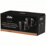 Maku Kaffekopp dubbelväggade glas 25 cl 2-pack