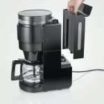 Severin Kaffebryggare med kvarn Dark Inox KA 4830