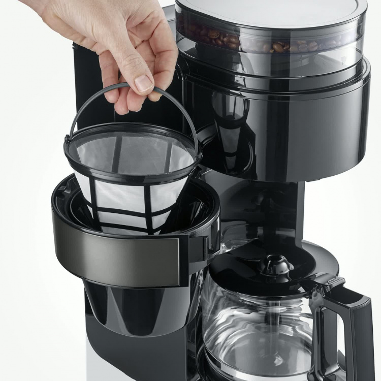 Severin Kaffebryggare med kvarn Dark Inox KA 4830