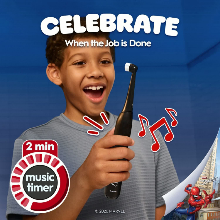 Oral B Eltandborste iO2 Kids 6+ Spiderman + resefordral