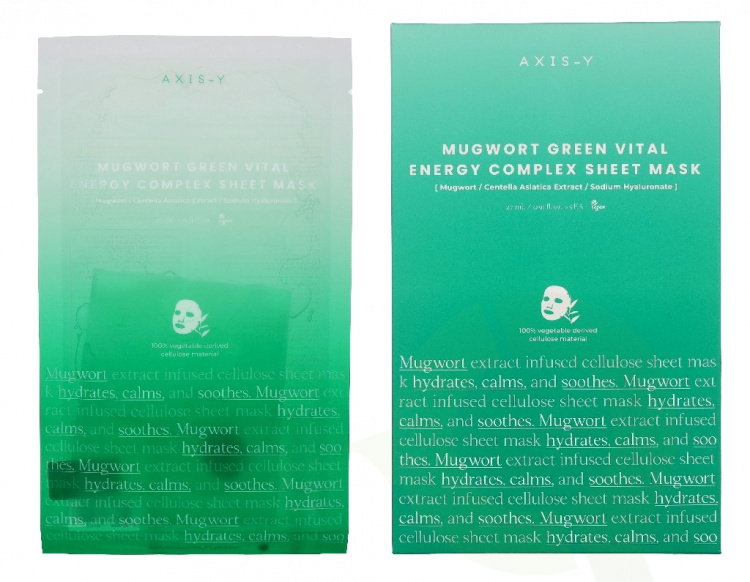 AXIS-Y Mugwort Green Vital Engery Complex Sheet Mask 27 ml
