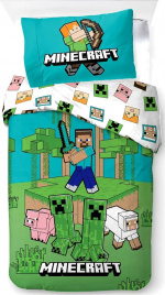 BrandMac Bed Linen - Adult Size 140 x 200 cm - Minecraft Jungle Explore (1029465)