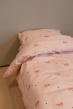 BrandMac Bed Linen - Adult Size 140 x 200 cm - Pink Bow (1029587)