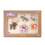 DR Fantus - Wooden puzzle 5 pcs, forest animals (62-112070)