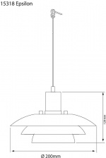 Aneta Fönsterlampa EPSILON 15318-01 Aneta