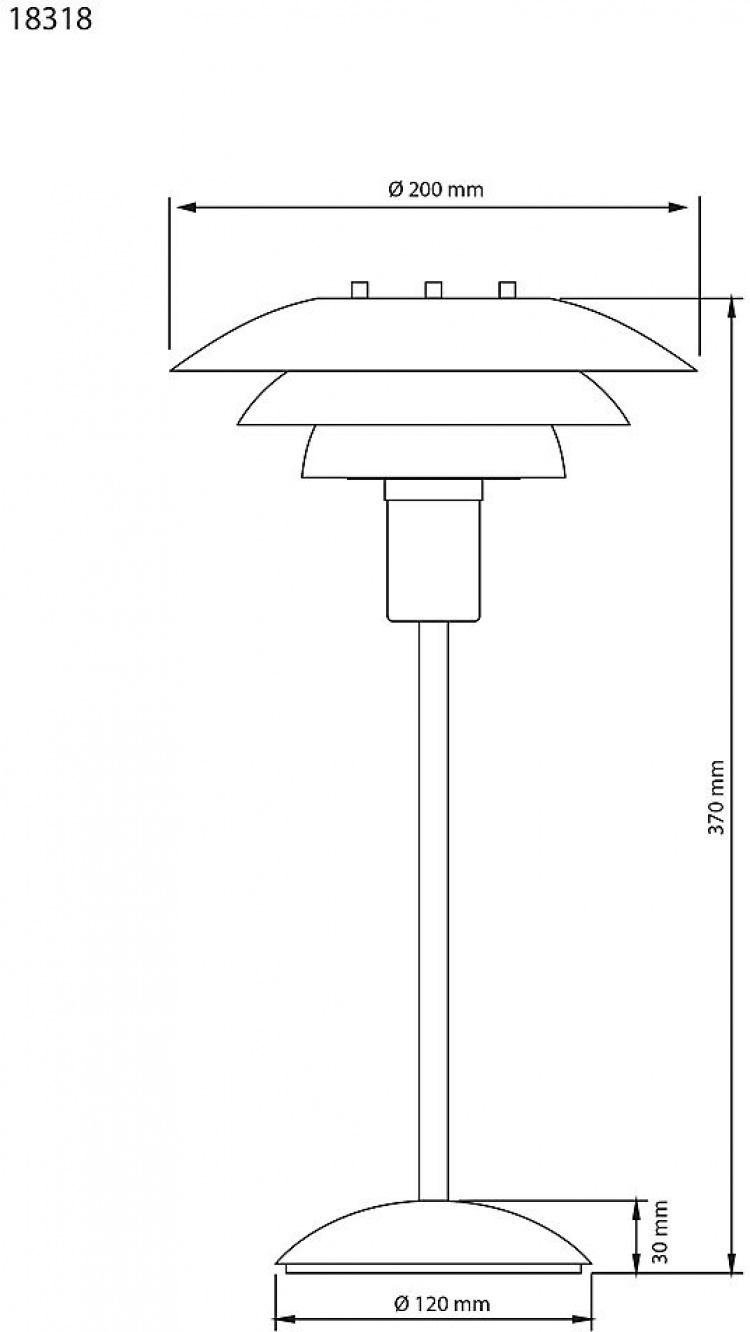 Aneta Bordslampa EPSILON 18318-15 Svart Aneta