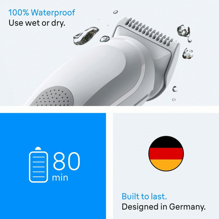 Braun Body Groomer BD3500 +2 Stylingverktyg
