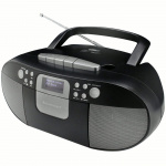 Soundmaster Boombox CD/MP3 DAB+/FM-radio Kassett USB SCD7800SW Svart/Grå