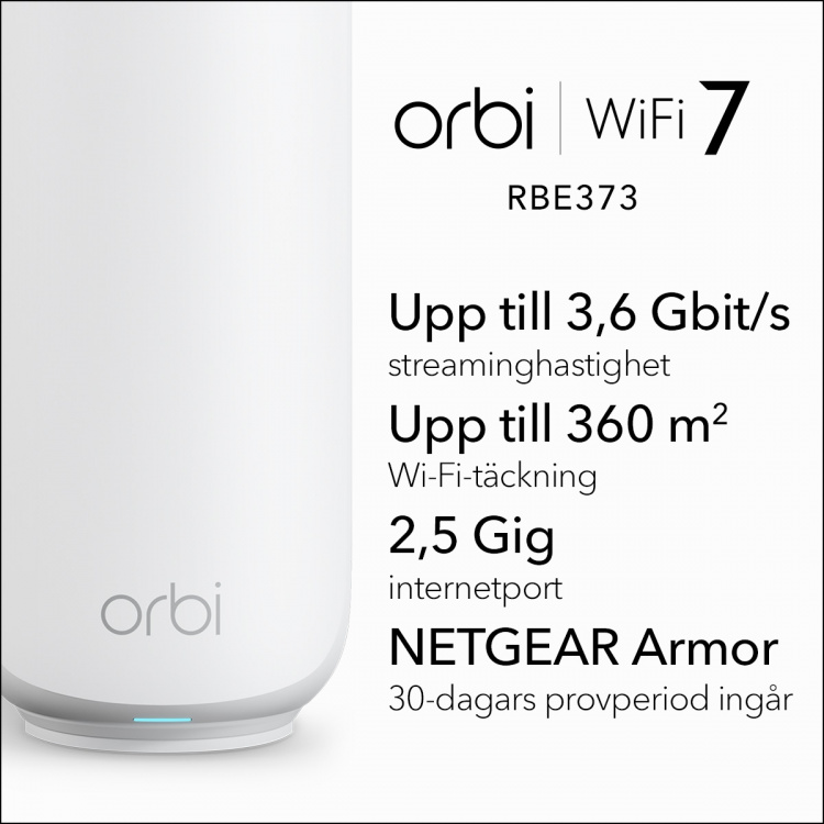 Netgear Router Orbi 370 Series Dual-Band WiFi 7 Mesh 3-Pack NETGEAR