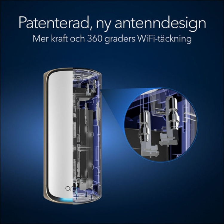 Netgear Router Orbi 970 WiFi 7 Mesh system 3-Pack (RBE973S) - White Netgear