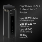 Netgear Nighthawk WiFi 7 Router RS700S, 19Gbps Netgear