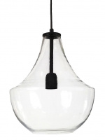PR Home Taklampa Hamilton Clear/black 30cm PR Home