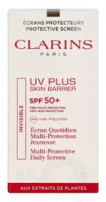 Clarins Invisible UV Plus Skin Barrier SPF50 30 ml UVA UVB Pollution