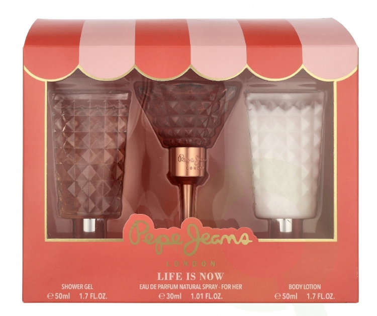 Pepe Jeans For Her Giftset 130 ml Edp Spray 30ml/Body Lotion 50ml/Shower Gel 50ml